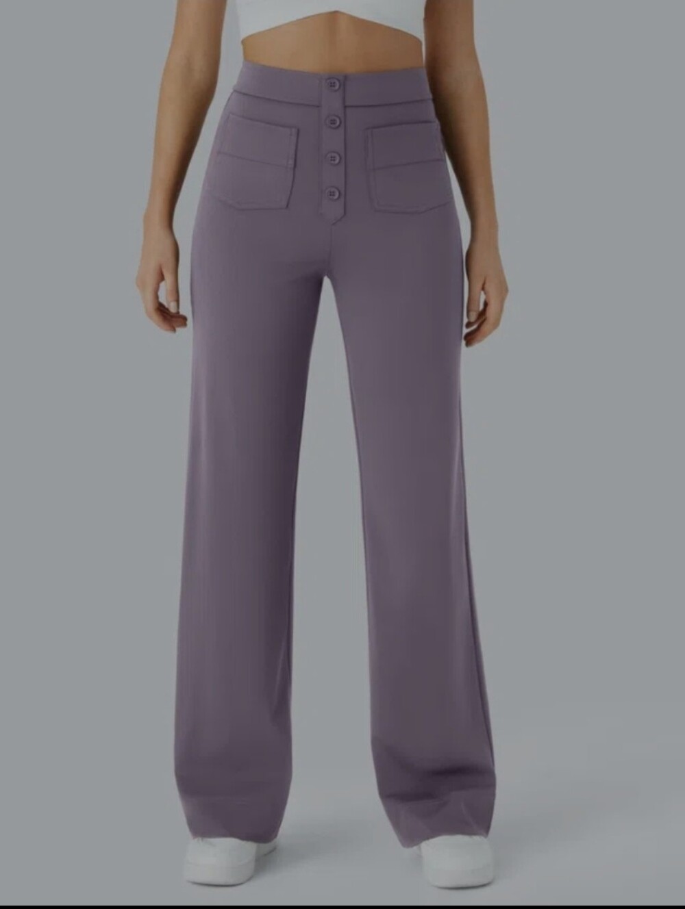 New Halara Casual,Work  pants,Pockets,High Waisted,Straight leg,L